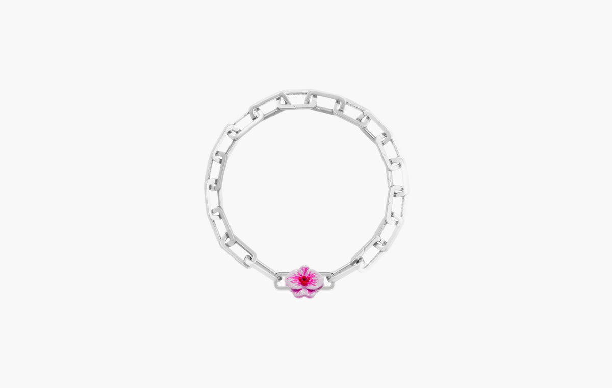 Orchid Charm "Silver"
