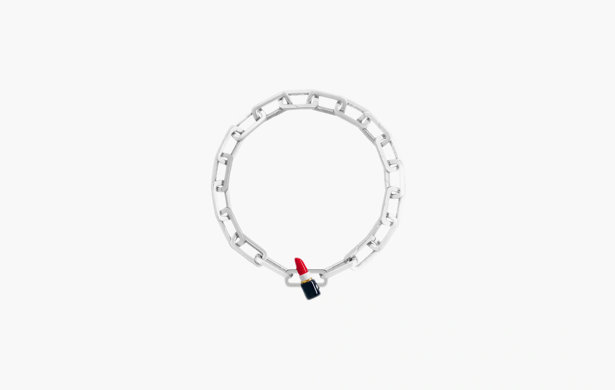 Lipstick Charm "Silver"