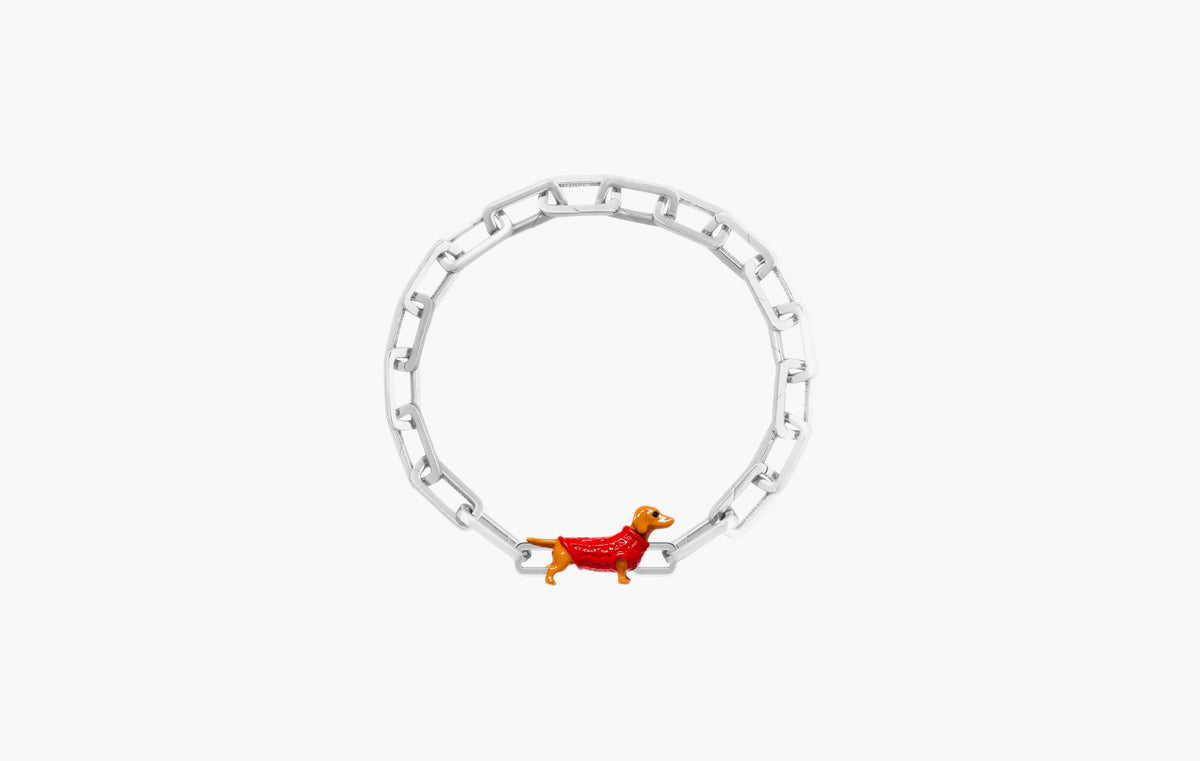 Cosy Dachshund Charm "Silver"