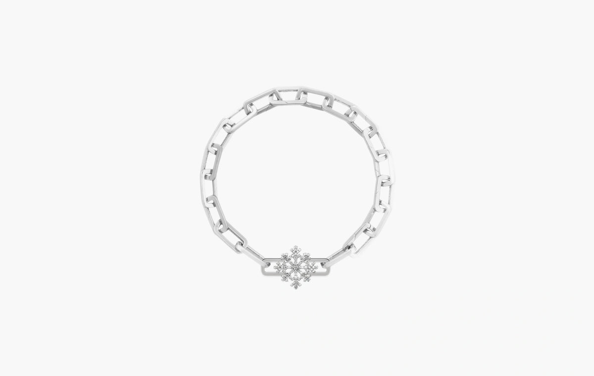 Snowflake Charm "Stoneset"