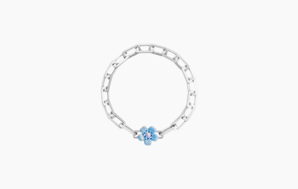 Fleur Bleue Charm "Silver"