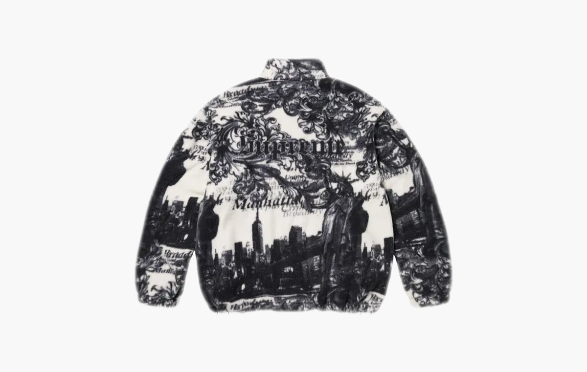 New York Fleece Jacket "White"