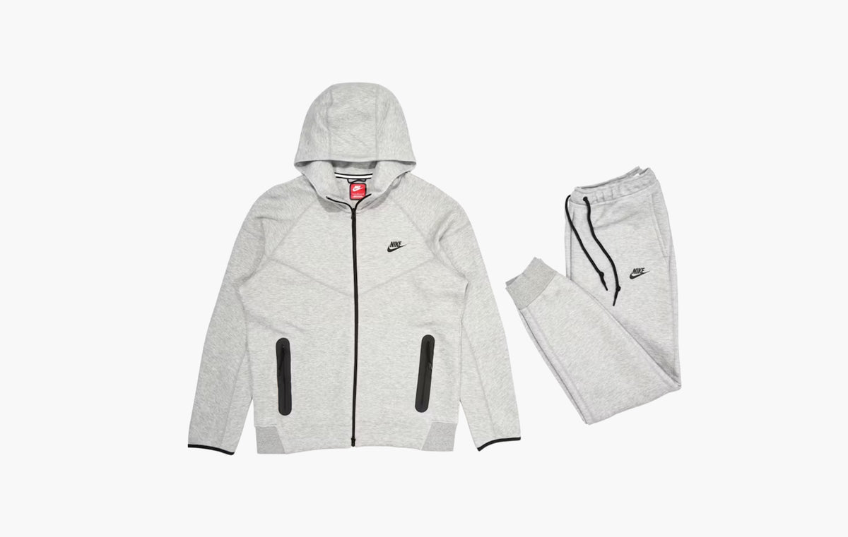 Sportswear Tech Fleece Full-Zip Hoodie & Joggers Set "Dark Heather Grey/Black"