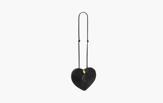 Le Coeur Bag Made Of Mesh Leather "Black"