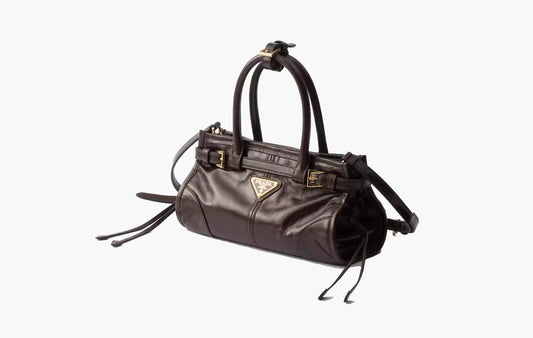 Bonnie Leather Mini Handbag "Dark Brown"