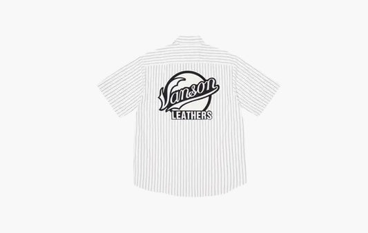 Leathers Short-Sleeve Work Shirt "Stripe"