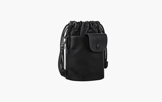 Le Pliage Xtra XS Bucket Bag Leather "Black"