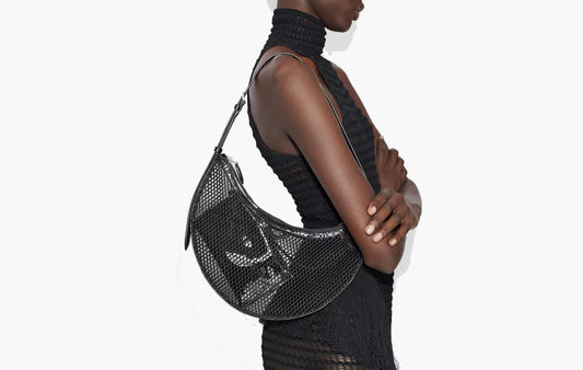 One Piece Demi Lune Mesh Bag "Black"