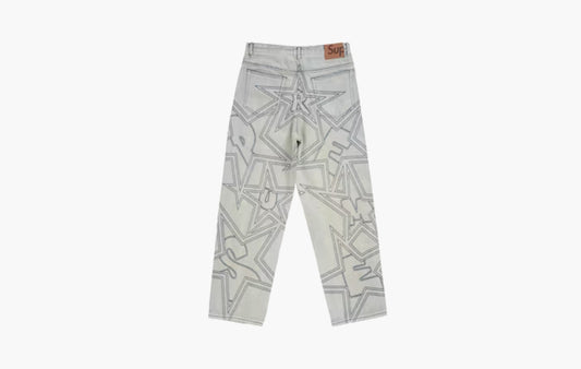 Stars Topstitch Baggy Jean "Dirty"