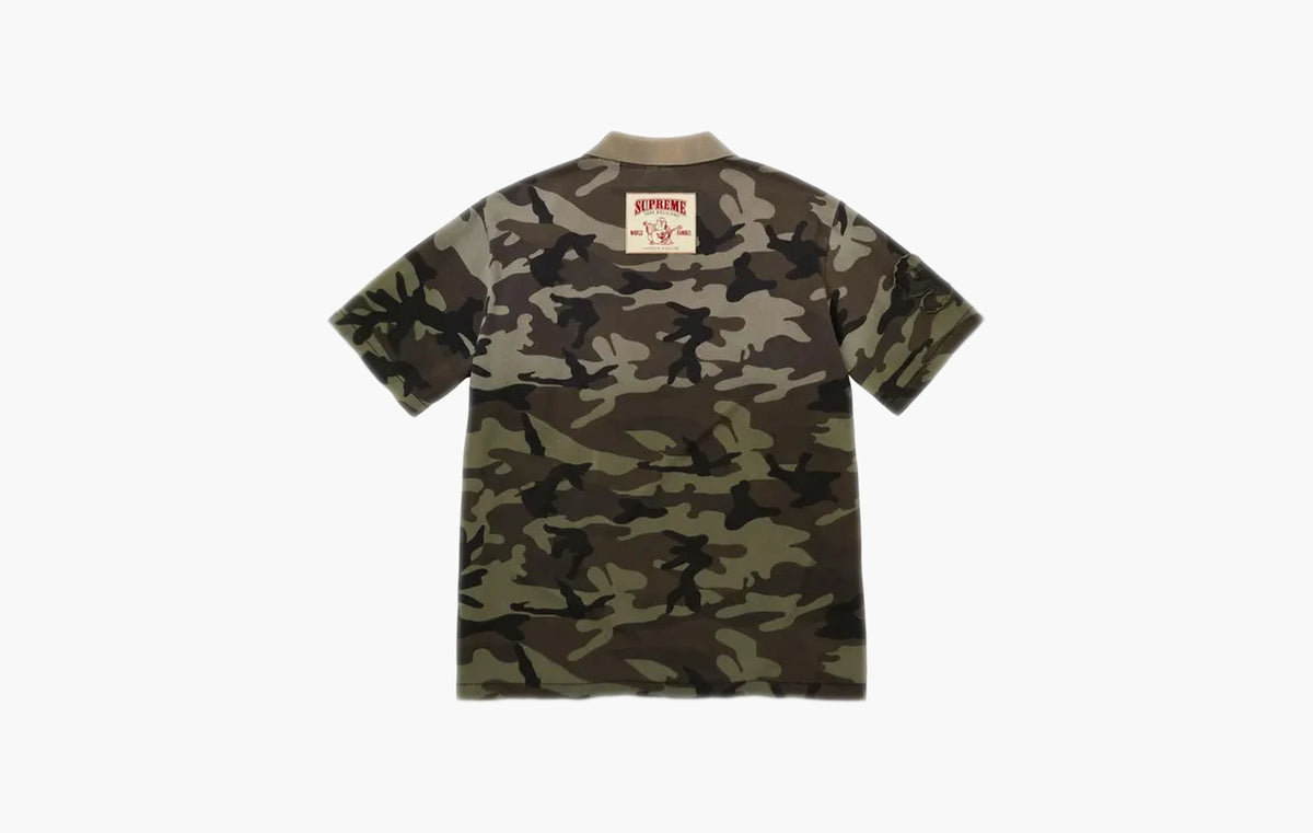 True Religion Appliqué Polo "Olive Camo"