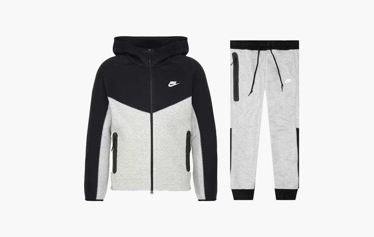 Sportswear Tech Fleece Windrunner Full Zip Hoodie & Joggers Set "Dark Grey Heather/Black/White"