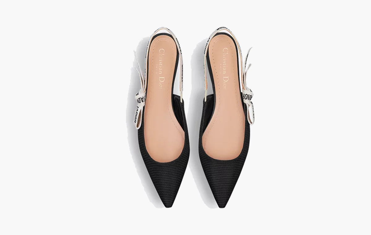 J'Adior Slingback Flat WMNS "Black Technical Fabric"