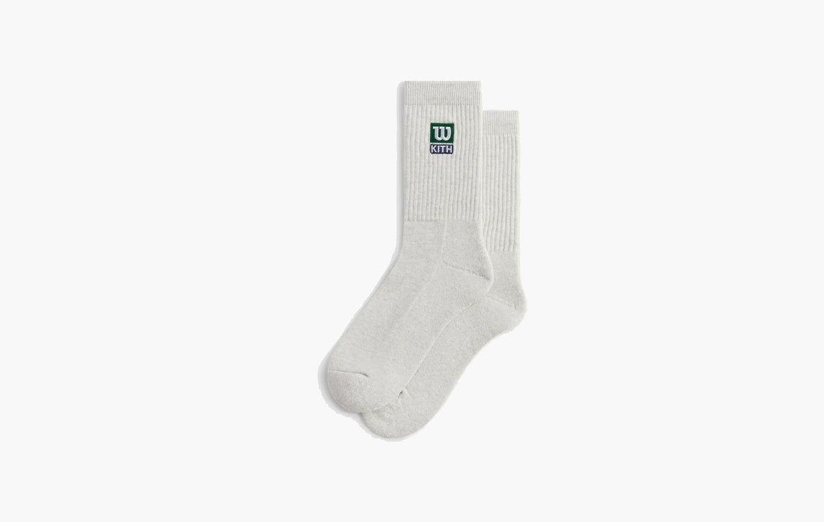 Logo Crew Socks "Light Heather Grey"