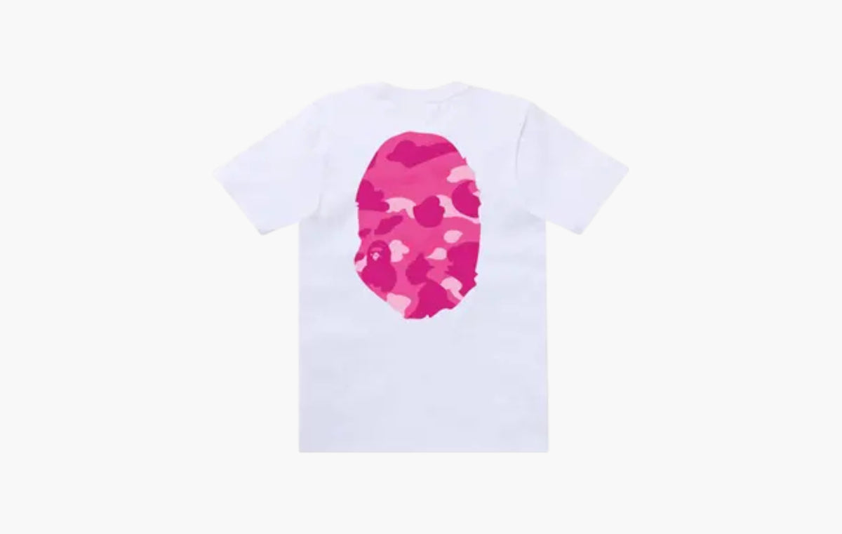BAPE Color Camo Big Ape Head Tee "White/Pink"