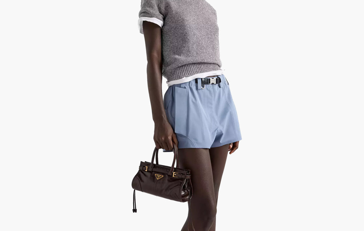 Bonnie Leather Mini Handbag "Dark Brown"