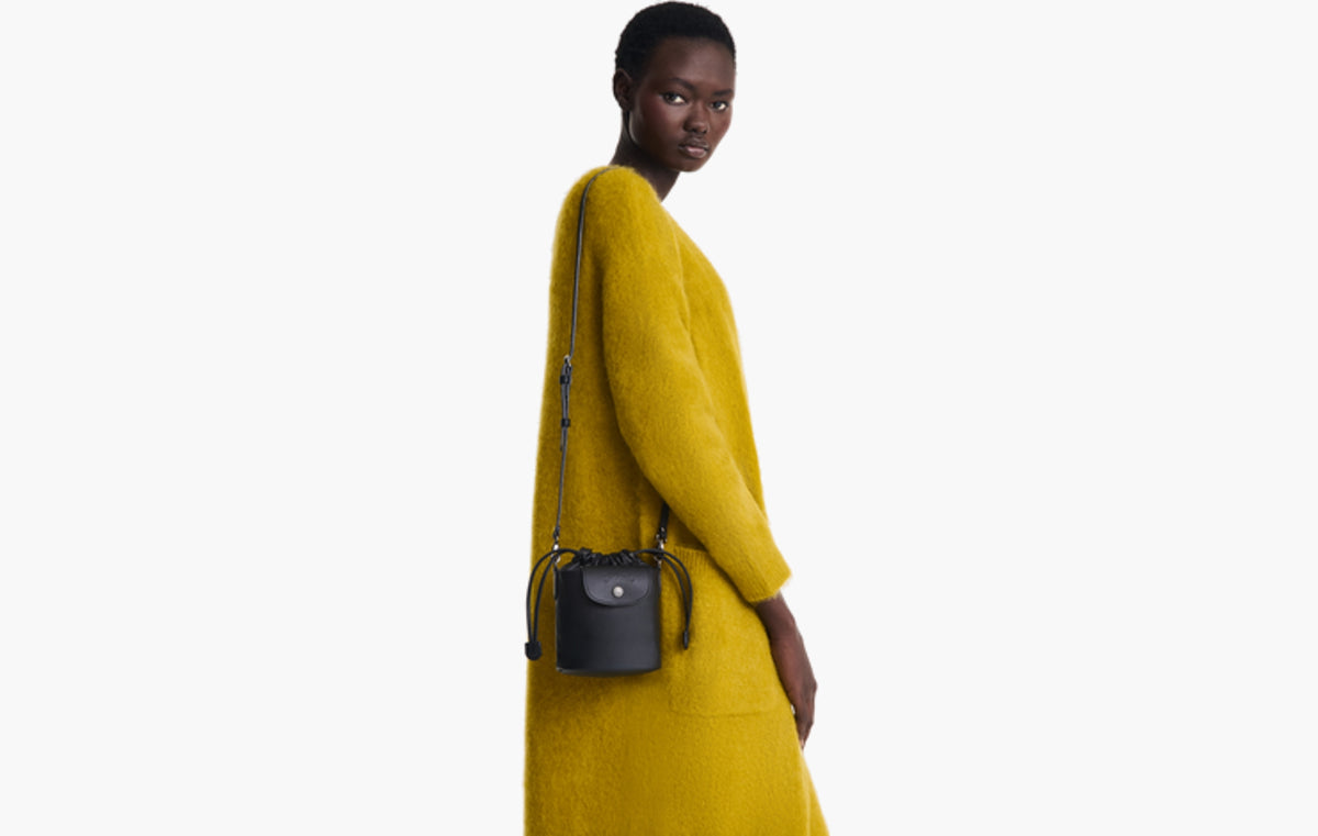 Le Pliage Xtra XS Bucket Bag Leather "Black"