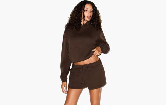 Cotton Fleece Classic Short "Dark Sepia"