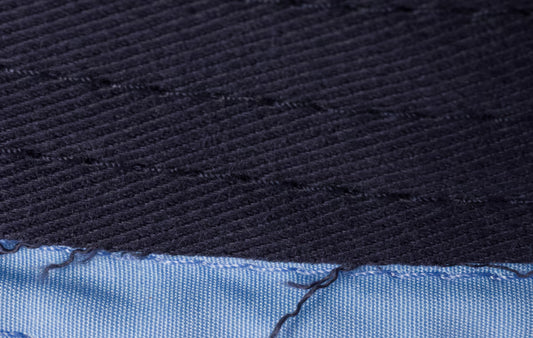Drill And Poplin Baseball Cap "Blue/Light Blue"