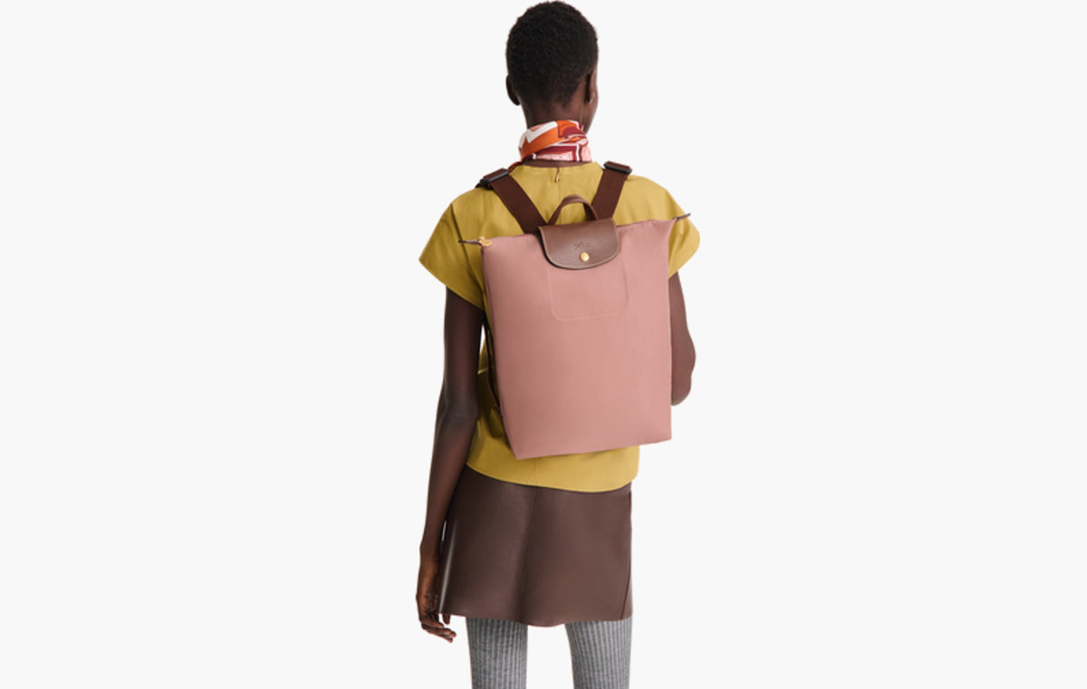 Le Pliage Original M Backpack Canvas "Pink Tea"