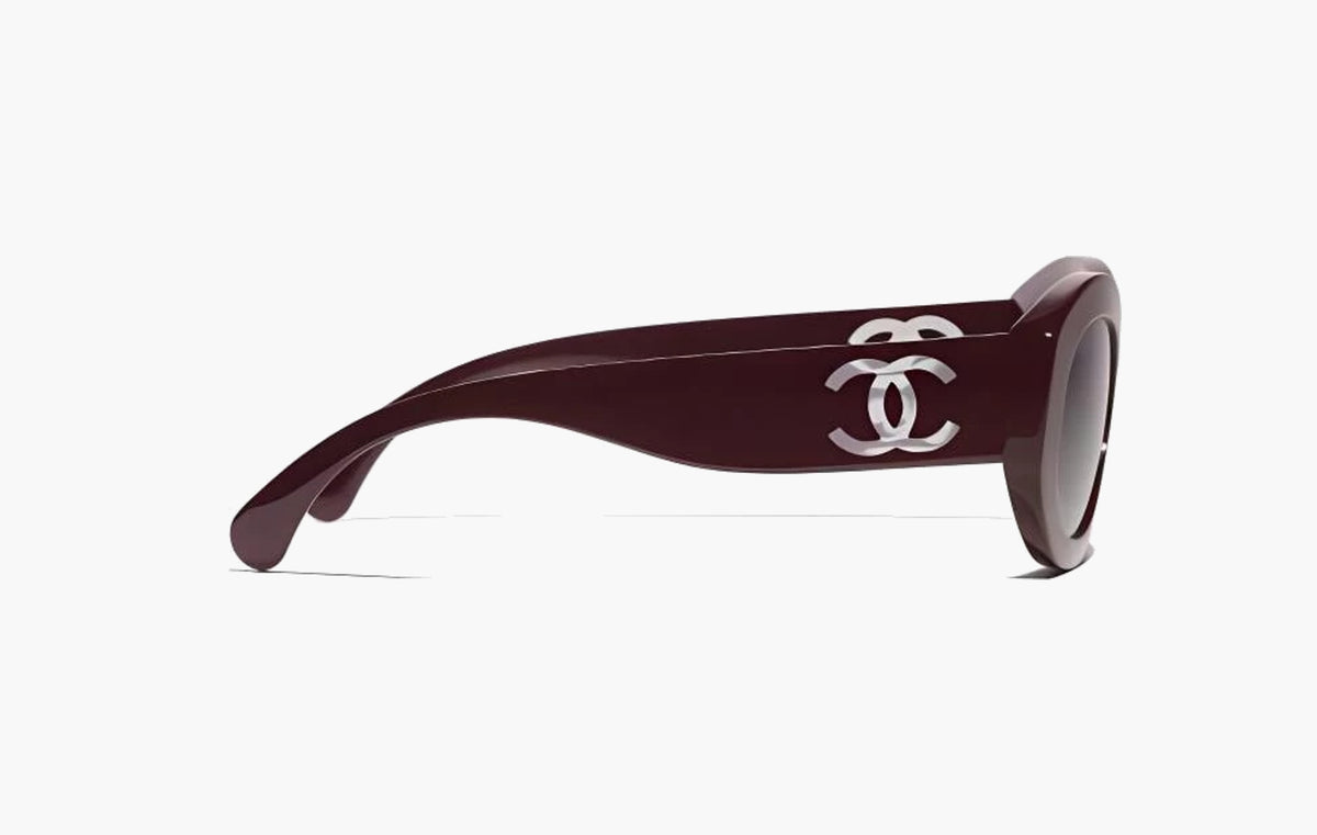 Oval Sunglasses "Brown"