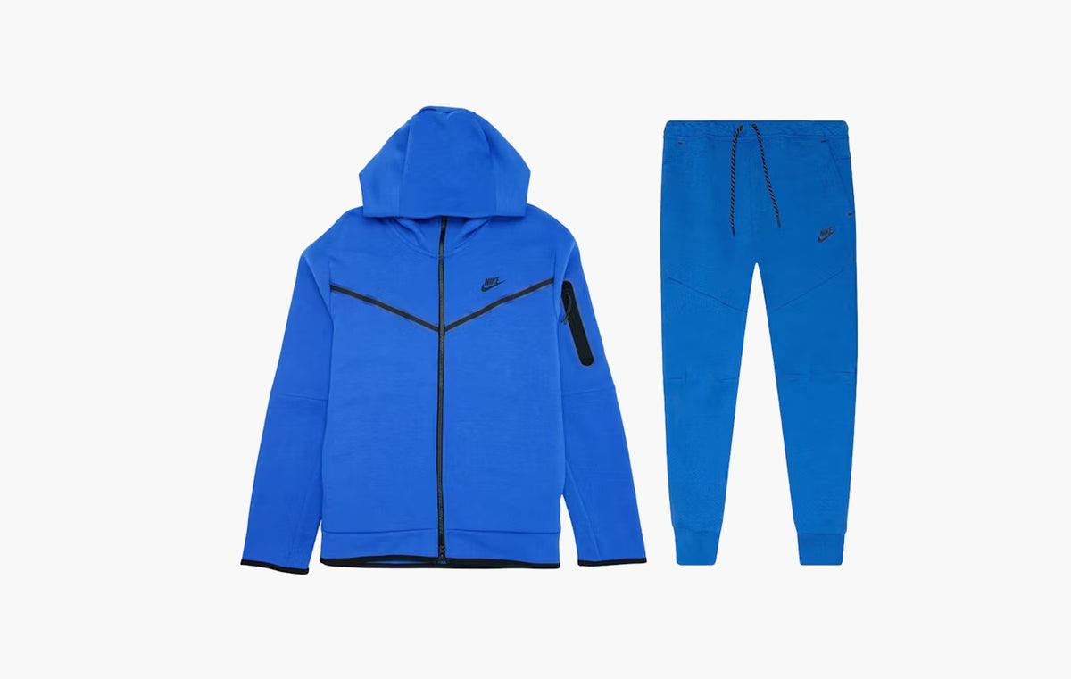 Sportswear Tech Fleece Full Zip Hoodie & Joggers Set "Game Royal/Black"