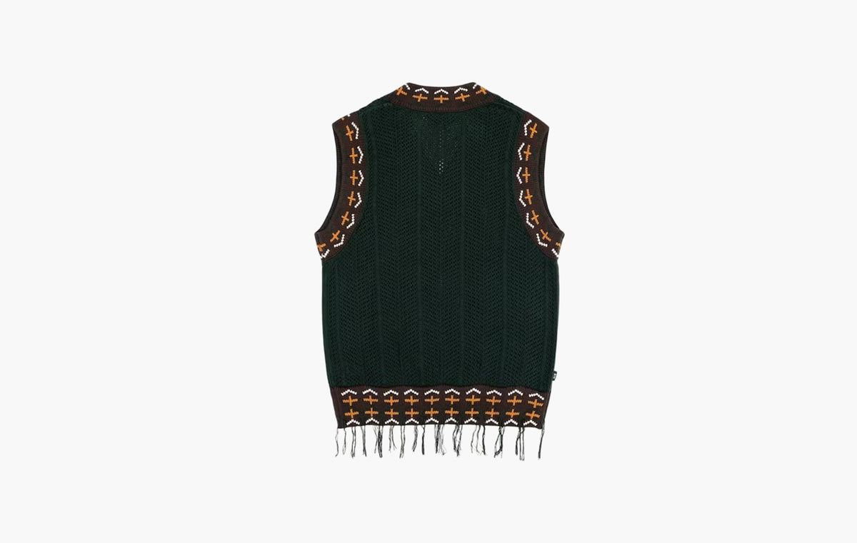 Knit Vest "Green Night"