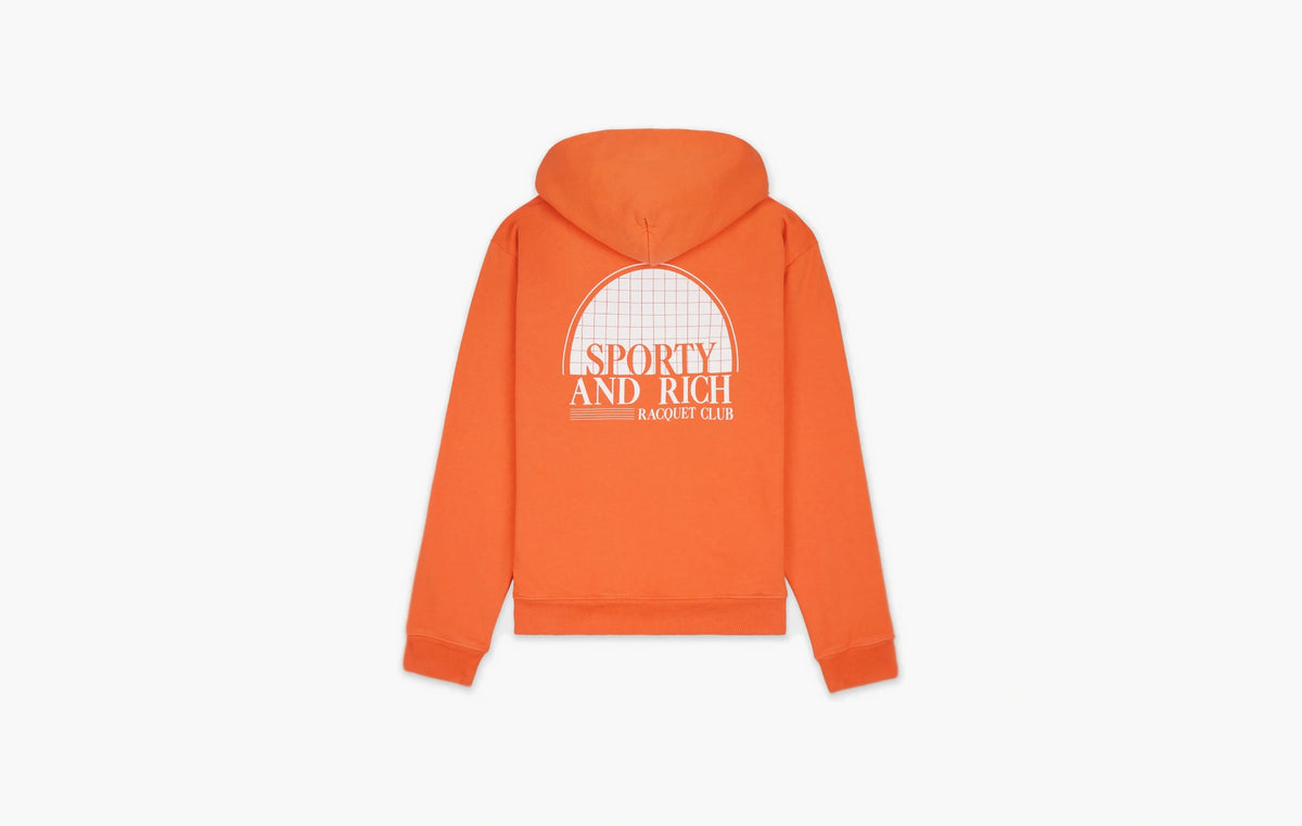 Racquet Club Hoodie "Pomodoro/White"