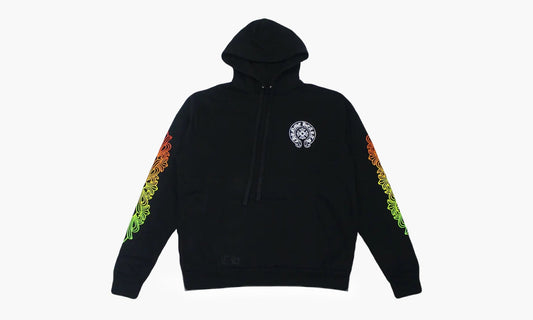 Chrome Hearts Floral Sleeve Gradient Made In Hollywood Hoodie Black Gradient | The Sortage