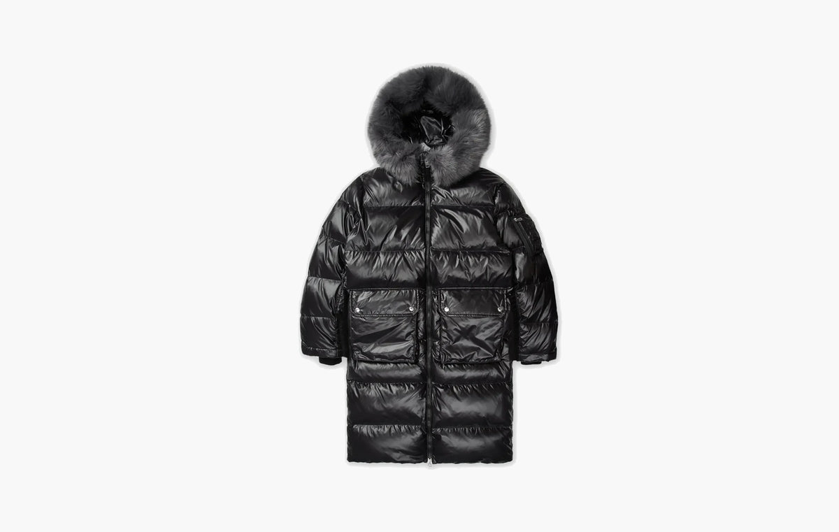 Aura Long Down Jacket "Black"