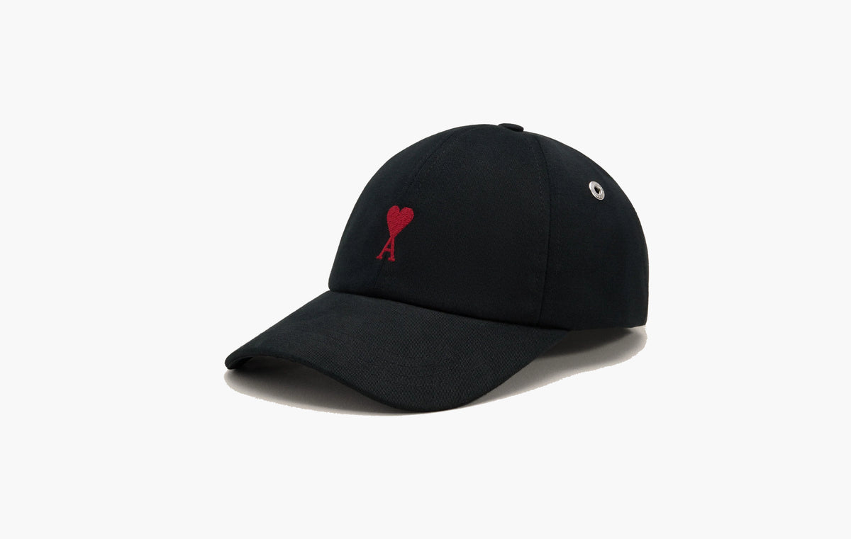 Cotton Ami de Coeur Embroidery Cap "Black"