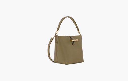Le Roseau XS Bucket Bag Leather "Olive"