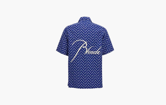 Beachfront Button Down Shirt "Navy"
