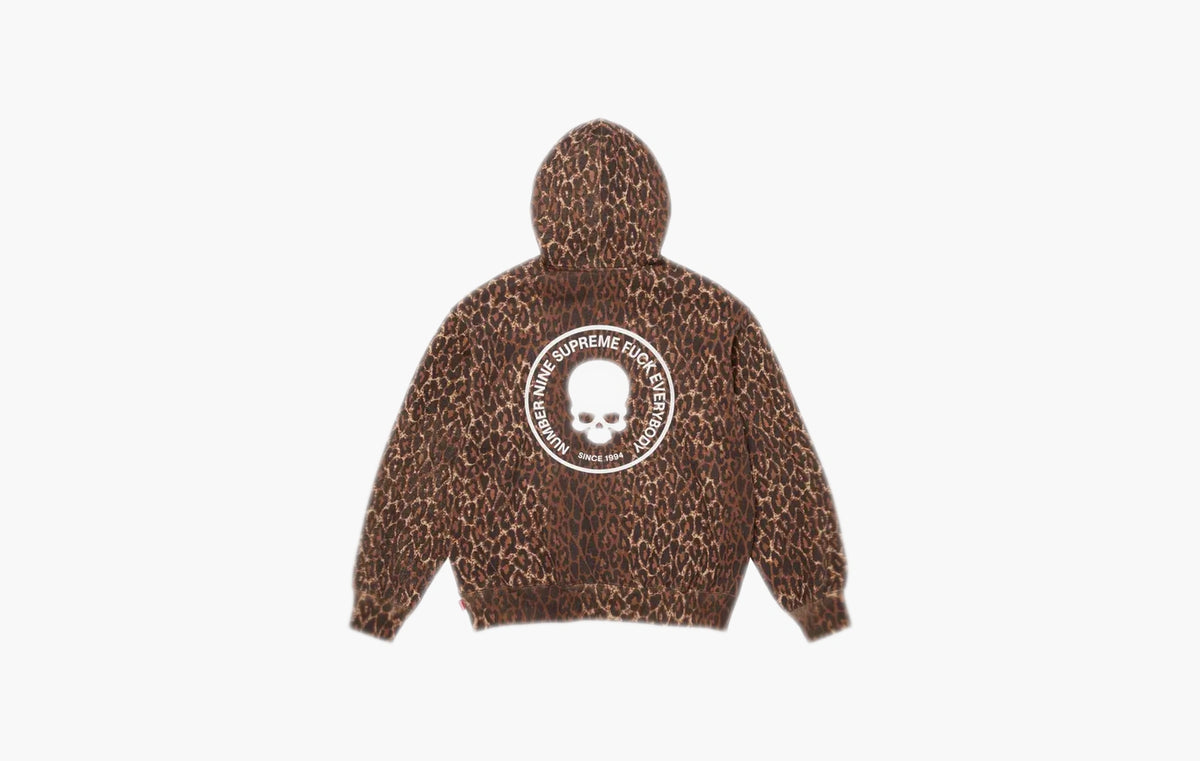 Number (N)Ine Hooded Sweatshirt "Leopard"