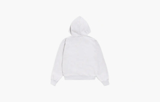 Patch Zip Knit Hoodie "Ash Heather"