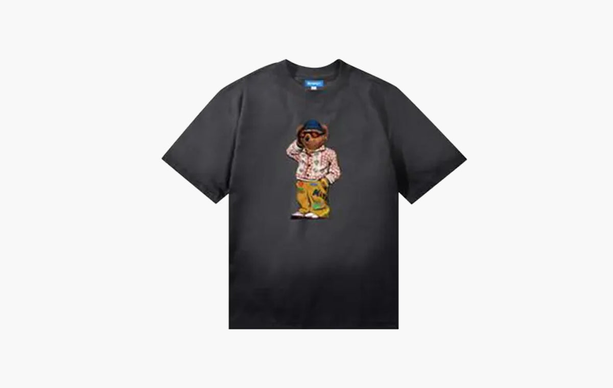 Folk Fitted Bear T-Shirt "Pirate Black"
