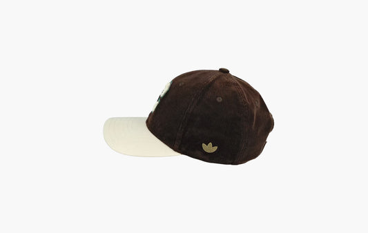 Cord Cap "Dark Brown/Cream White"