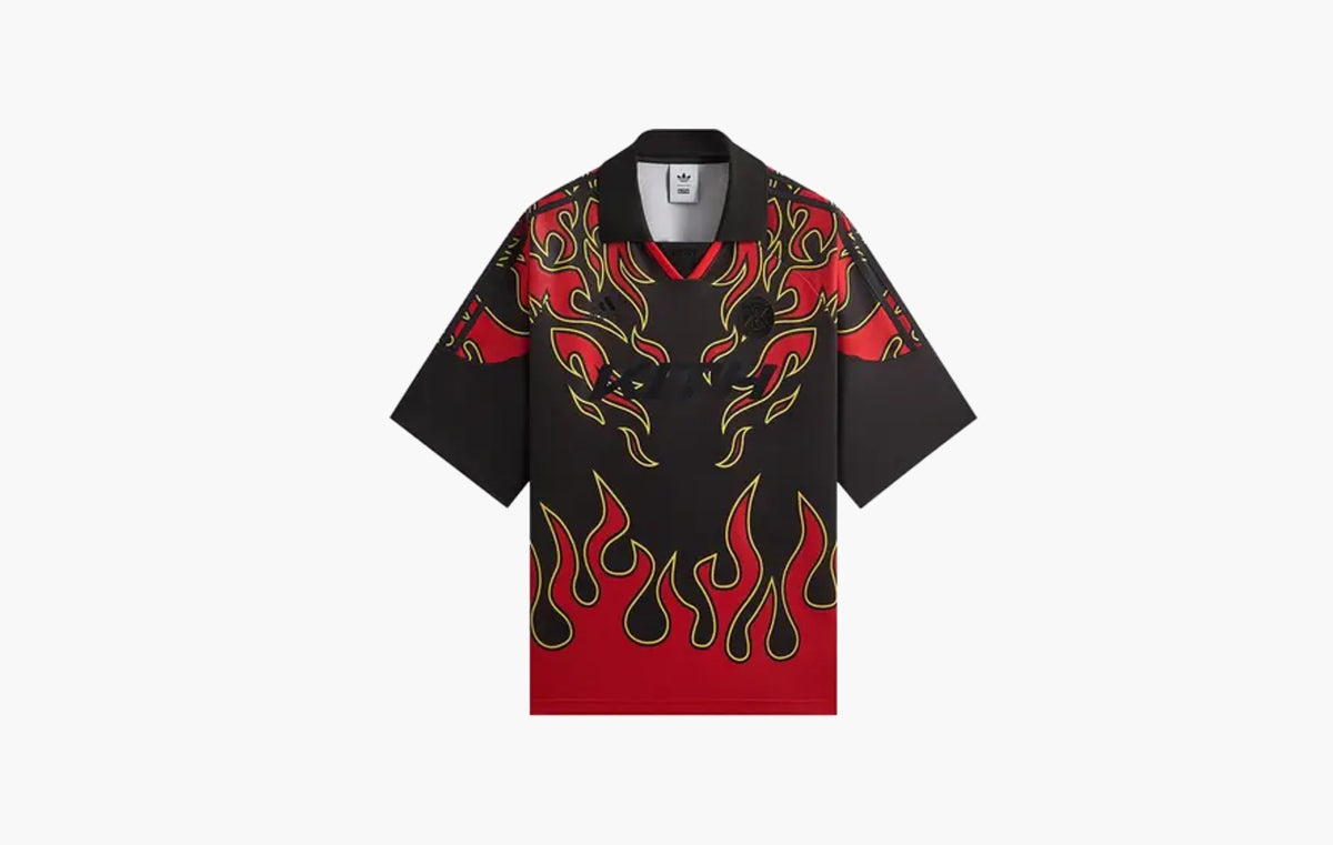 Football Flame Soccer Jersey "Black"