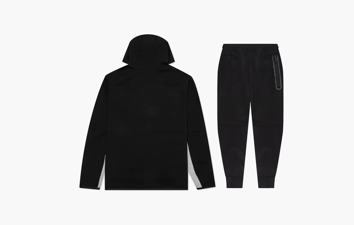 Sportswear Tech Fleece Full Zip Hoodie & Joggers Set "Black/Dark Grey Heather/White"