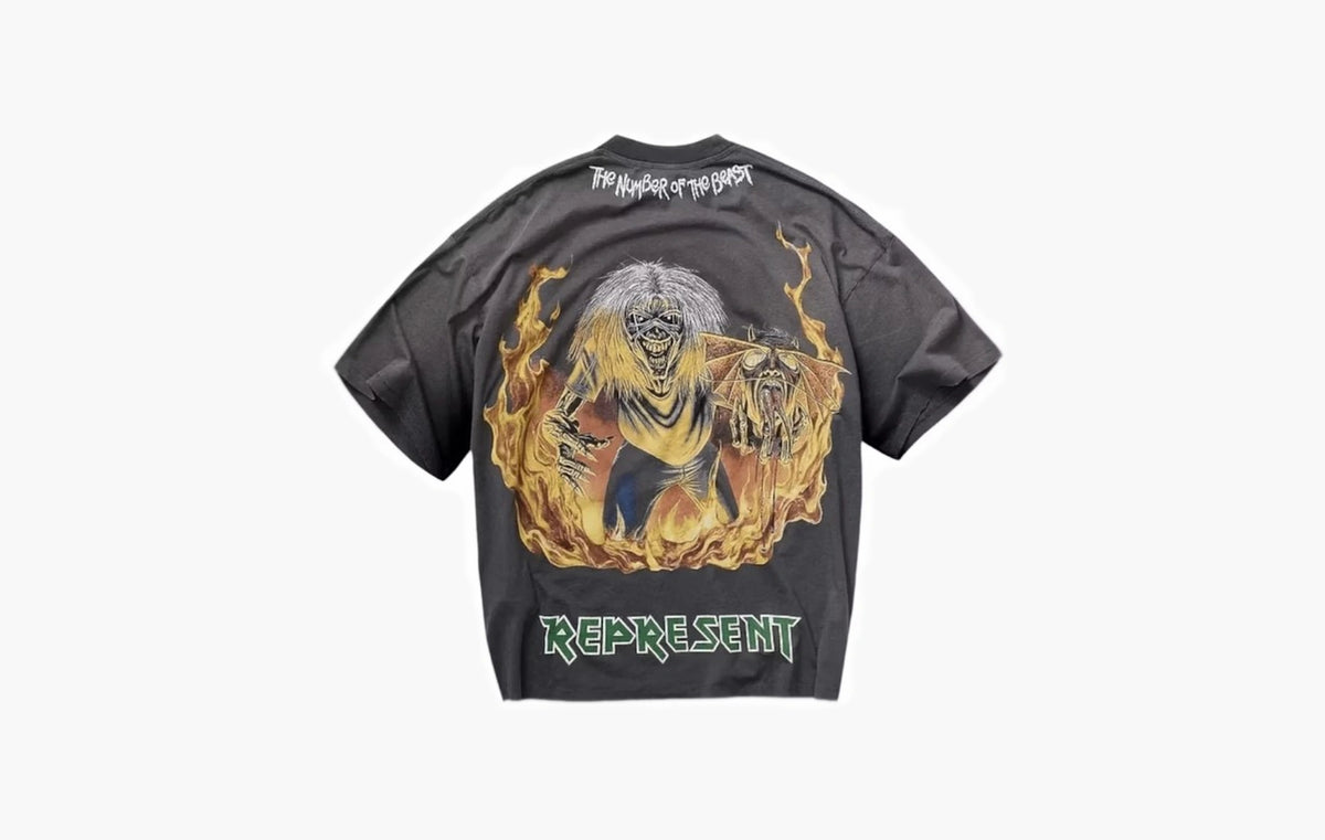 Iron Maiden Number Of Beast T-shirt "Sunfade Grey"