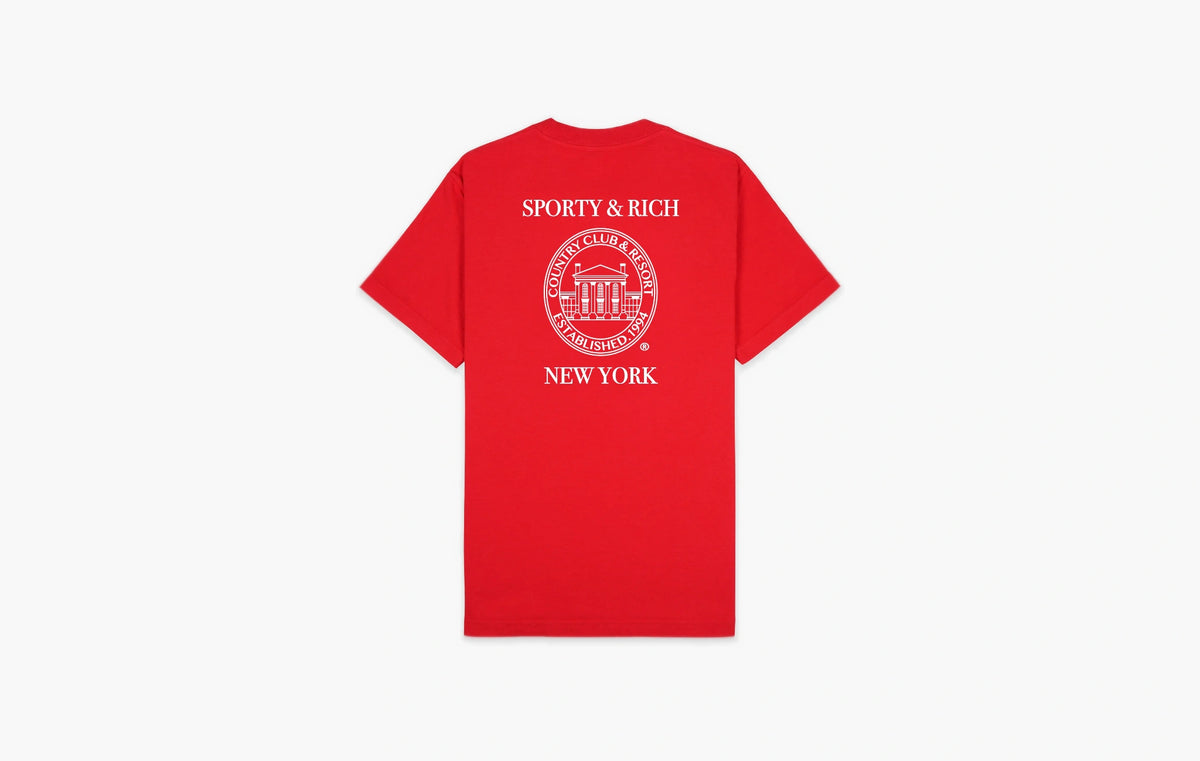 NY Resort T-Shirt "Ruby/White"