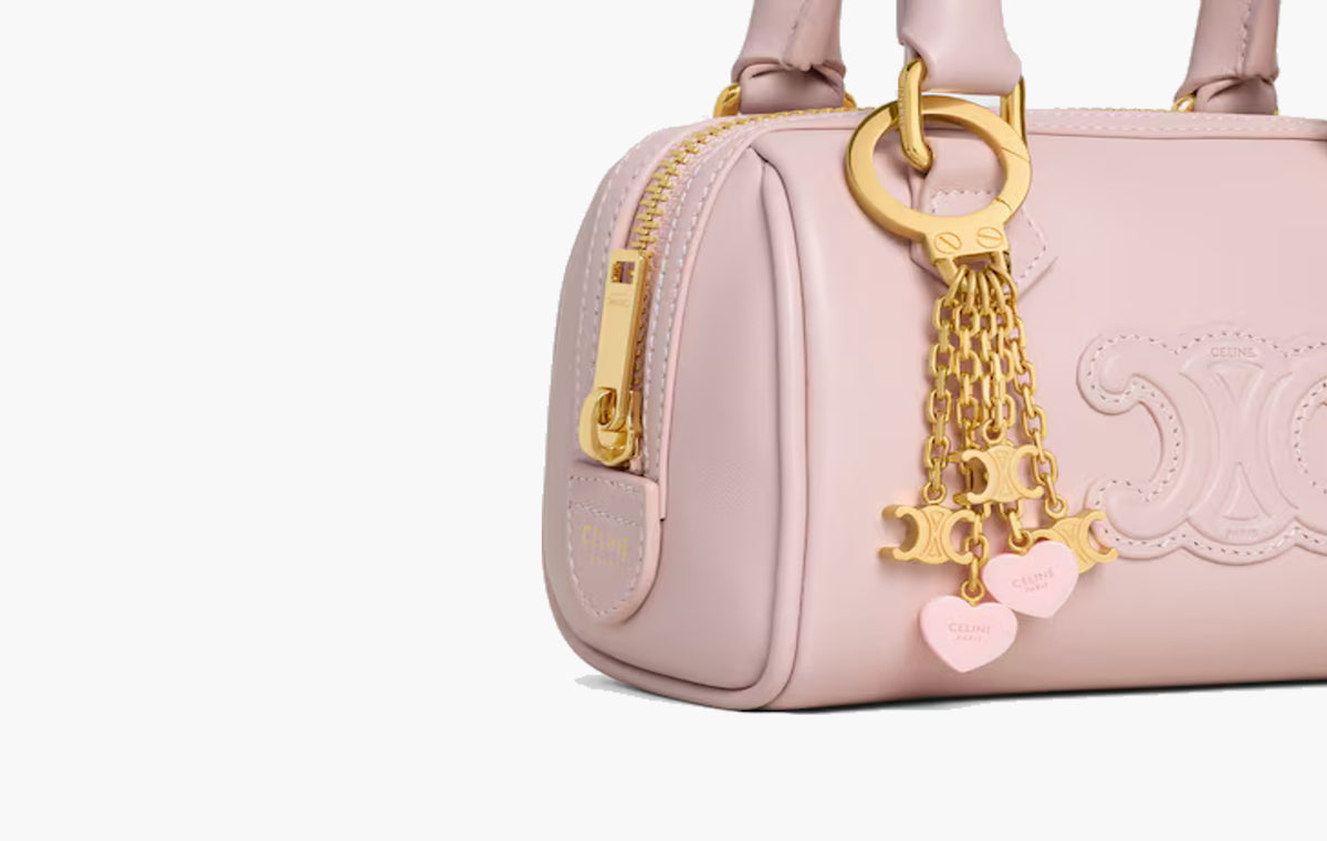 Chain Charm In Acetate "Light Pink"