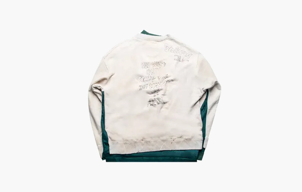 Sing Tomorrow Pullover "White/Green"