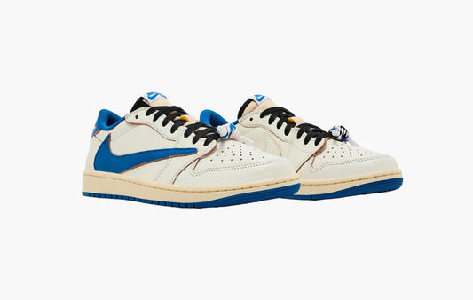 Jordan 1 Retro Low OG SP "Fragment x Travis Scott Sail Military Blue"