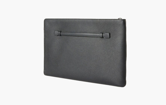 Extra Pouch A4 Calfskin "Black/Black Matt"