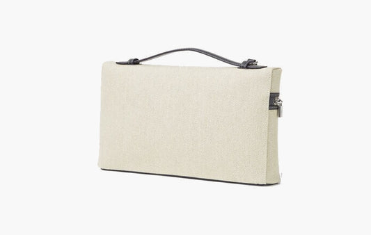 Extra Pouch L29 Cotton Linen "Natural-Stonebenge/Antique Silver"