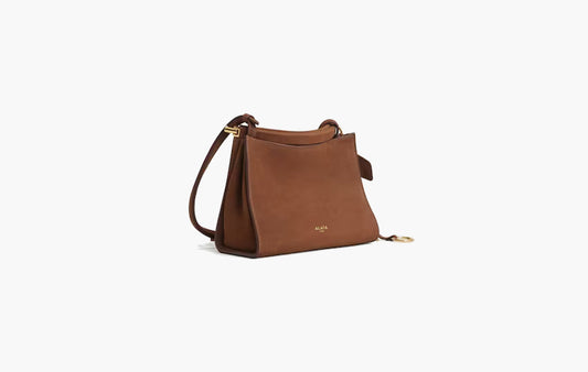 Small Square Bag Le Click In Calfskin "Umber"