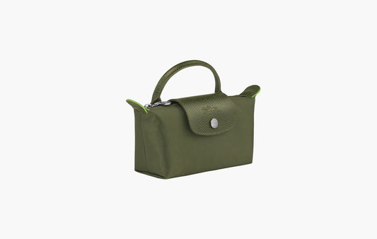 Le Pliage Green Pouch with handle "Forest"