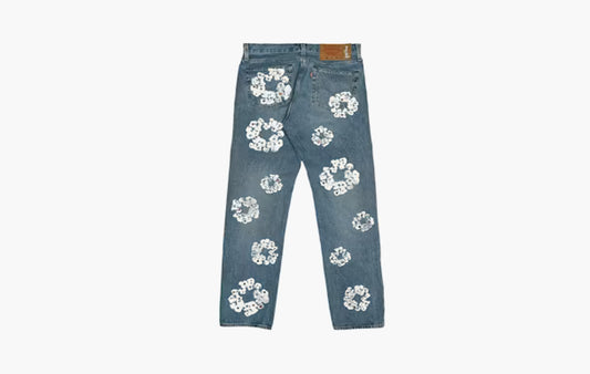 Denim Tears x Levi's 501 Cotton Rhinestone Wreath Jeans "Indigo"