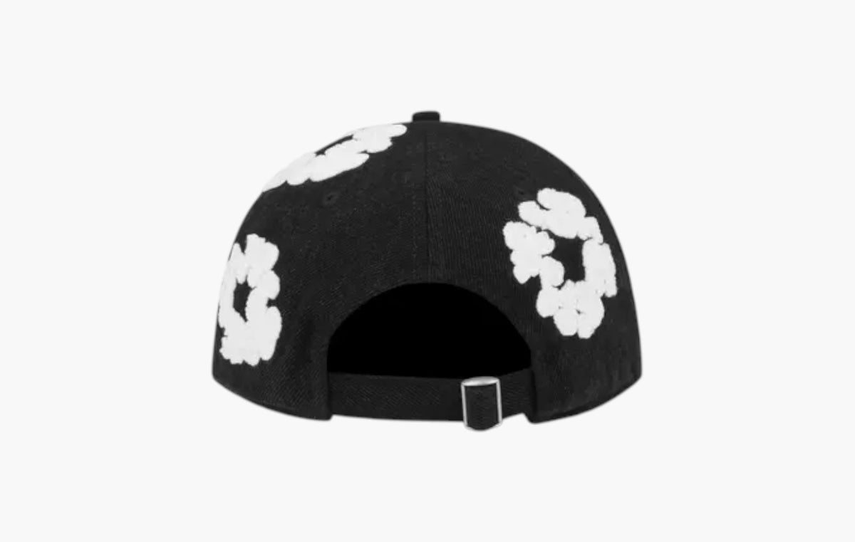 Denim Cotton Wreath Cap "Black"