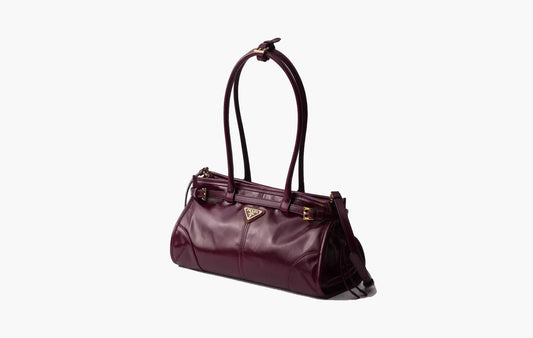 Bonnie Leather Medium Handbag "Burgundy"